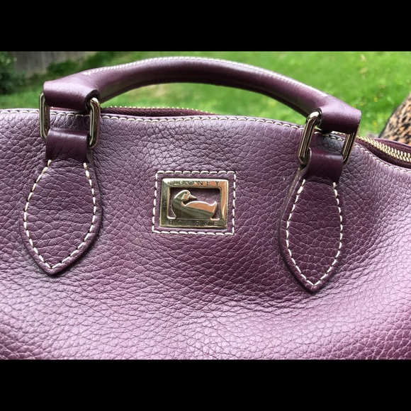 Dooney & Bourke  Purple Leather Bag - Picture 2 of 6